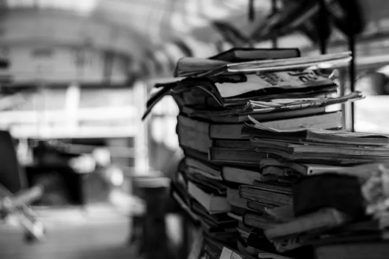 pile of books