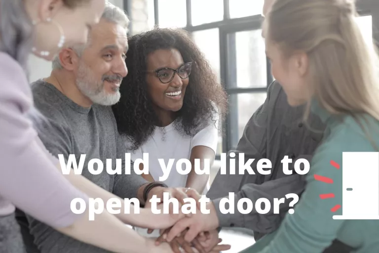 opening a door